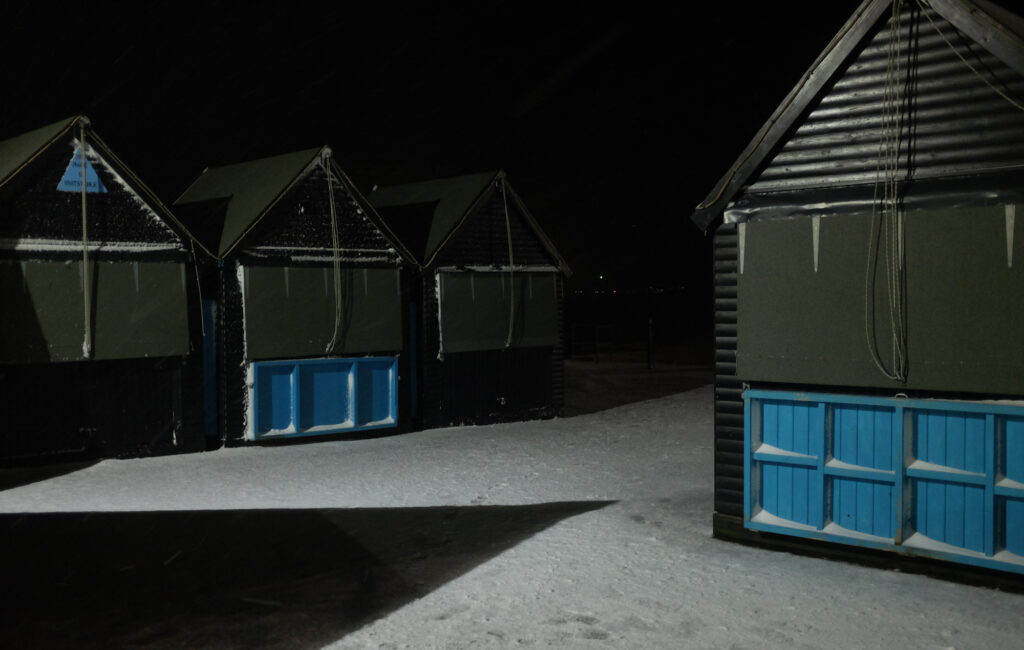 Whitstable. In the snow. Winter 2020/1.